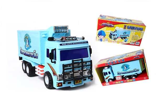 Lili Engineering Vehicle Series Large 32812 Super Inertial Refrigerated Car Can Open Door Children's Toy Car