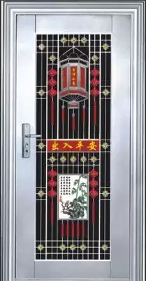 Shenzhen custom stainless steel security door single door courtyard door entrance door physical store