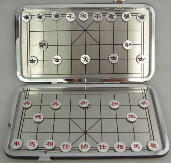 Chinese Chess Magnet Magnetic Iron Box Travel Portable Fun Entertainment Toys for Elders