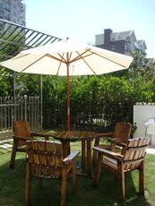 стол со стульями 户外休闲桌椅 圆桌套件 实木制