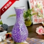 Bình thủy tinh khảm châu Âu hiện đại tân gia - Vase / Bồn hoa & Kệ chậu vuông trồng cây