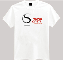 Tennis China Open T-shirt short-sleeved casual wear spring and summer wear Lycra cotton white peripheral accessories commemorative top