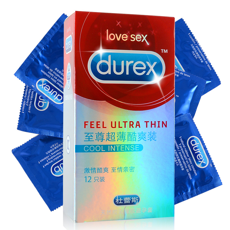 包邮 杜蕾斯避孕套 至尊超薄酷爽安全套 保险套 成人用品 12只装