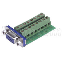 L-COM Audio Video Connector DGBH15FT