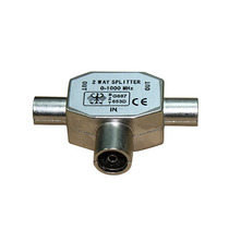 TV adapter three-way one female two male TVKJJ all-metal antenna adapter large quantity is excellent