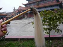 AUTHENTIC TRUE HORSETAIL WHISK TAI Chi whisk Horsetail Buddha dust True HORSETAIL TOTAL LENGTH 100CM