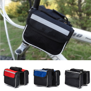 Bicycle bag upper management bag saddle bag mountain front bag with mobile phone bag cycling equipment accessories