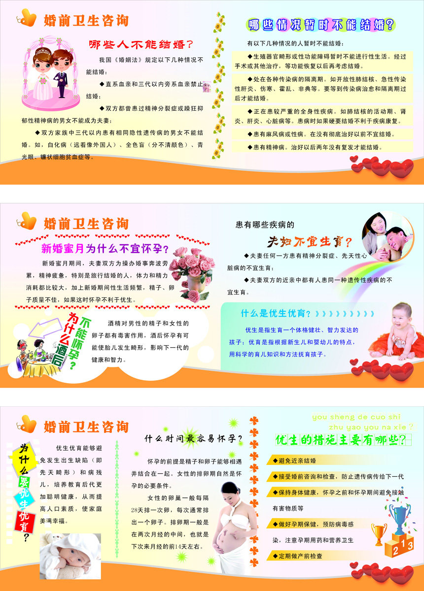 海报印制93素材健康展板397婚前保健