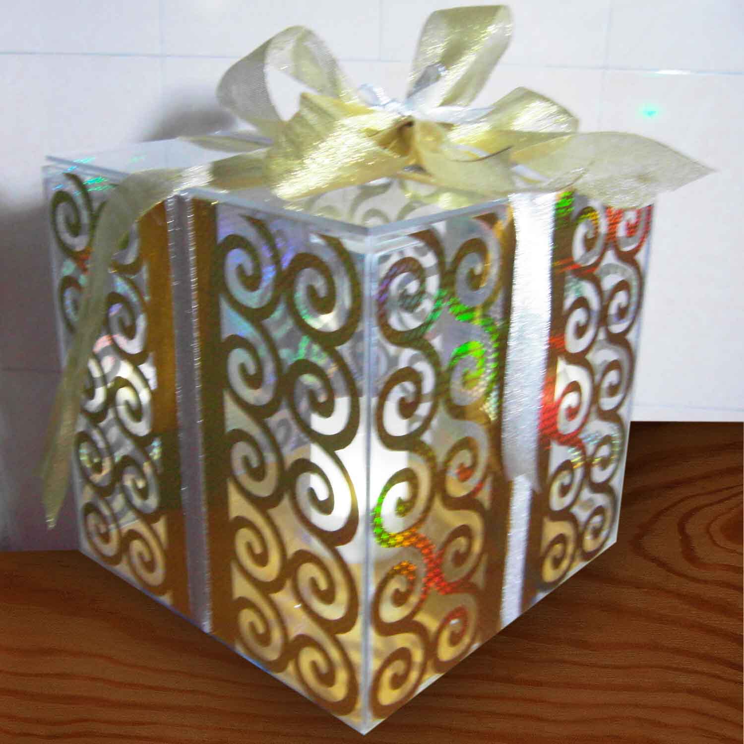 Hotel mall Christmas large decoration supplies Christmas gift box Gift bag Christmas decorations