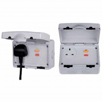 IP66 British standard waterproof socket USB BS wall waterproof socket Timing socket Remote control socket