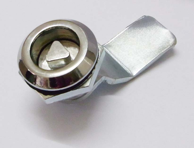 MS705 triangle lock cylinder turn tongue lock LED advertising light box equipment door lock haitan word wing lock