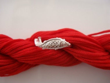 99純銀魚戒指99銀 遊魚 栩栩如生 純手工打造