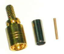 SMBK-C-1 5 female crimp 1 5 wire all copper gold-plated antenna dry joint pressure fitting can be customized wire