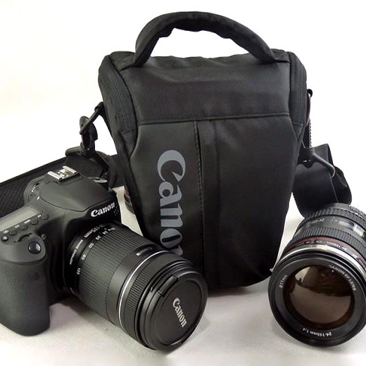 Canon SLR Camera Bag Triangle bag EOS60D70D80D6D272D5D25D34 Portable Monocular bag Fanny Pack