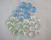 Stained glass flat bead fish tank Aquarium glass stone Mediterranean style landscaping decoration colored stone hot sale 80