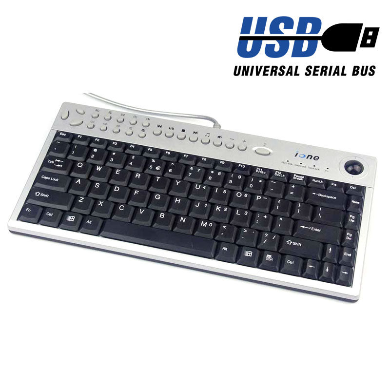 Aiwang Ione Scorpio K3Nt Trackball Industrial Control Multimedia Shortcut Key Keyboard USB Interface Small Keyboard
