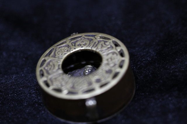 The old alloy Tonggang Bodhisattva in the Qinglate Tibetan area   