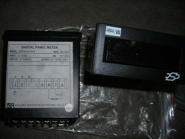 CHANG SHUAN TACHOMETER AND DIGITAL HEAD CSR-321V5-N-ACSM-321DN-V0-A