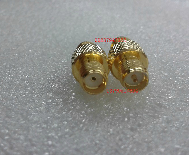 RP-SMA-KK mother-to-side needle side needle side hole SMA female head straight through double female head outer screw needle turning external screw hole