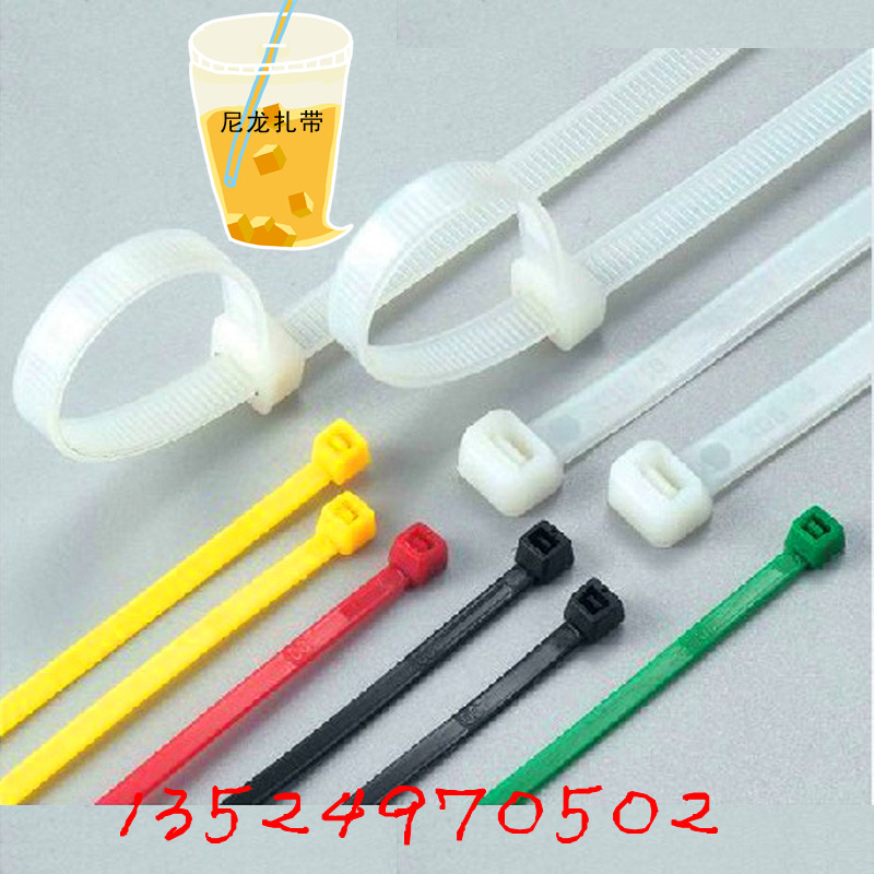 Self-locked nylon tie plastic tie 5*150 200 250 300 350 400 450 500