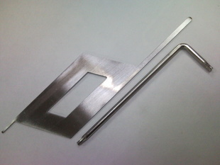 Screwdriver for the portable L shape of the xbox360 slim thin machine repair tool