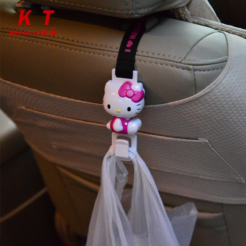 Hello Kitty汽车用品车内挂钩 多功能车载可爱创意后座椅背置物钩