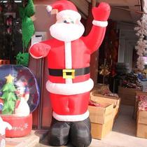 Qixuan Christmas decorations window scene layout ornaments 2 1 m 2 4 m inflatable Santa Claus