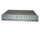 Fiber optic rack 14 slot dual power transceiver rack