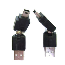 usb-A male to Mini B male adapter Mini USB adapter can be rotated 360 degrees