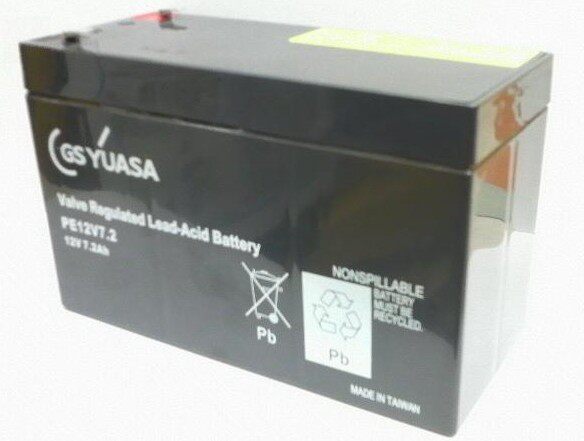 YUASA soup shallow PE12V7 2 12V7 2AH Medical device Emergency power UPS power supply storage battery