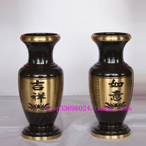 Jufoge Buddha ware of Taiwan origin Copper*6 inches 5 Ruyi copper vase A-grade positive copper height 19 8cm
