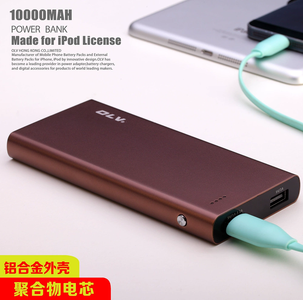 Nguồn điện di động OLV chính hãng 10000 mAh siêu mỏng lithium polymer phổ thông máy tính bảng sạc điện thoại di động S5 kho báu - Ngân hàng điện thoại di động