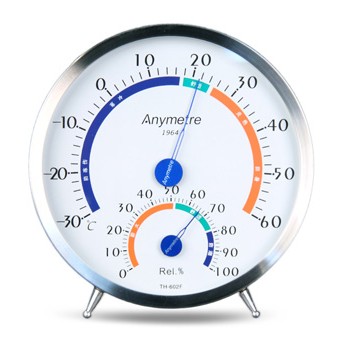 Stainless steel temperature and humidity meter TH602F high-precision home thermometer hygrometer indoor thermometer