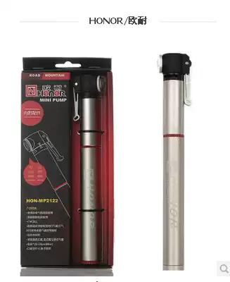 Ounai bicycle aluminum alloy mini pump Portable mountain bike riding equipment with hose