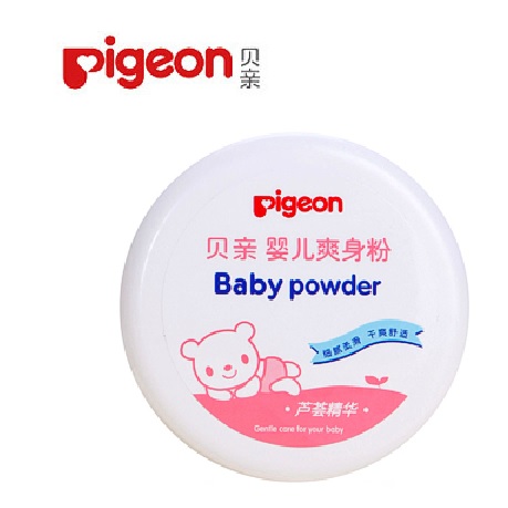 贝亲爽身粉 四季婴儿爽身粉140g 宝宝爽身粉带粉扑盒装HA10