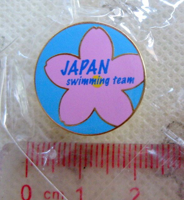 2012 London Olympic Games Badge Japan Swimming Team Remembrance Chapter