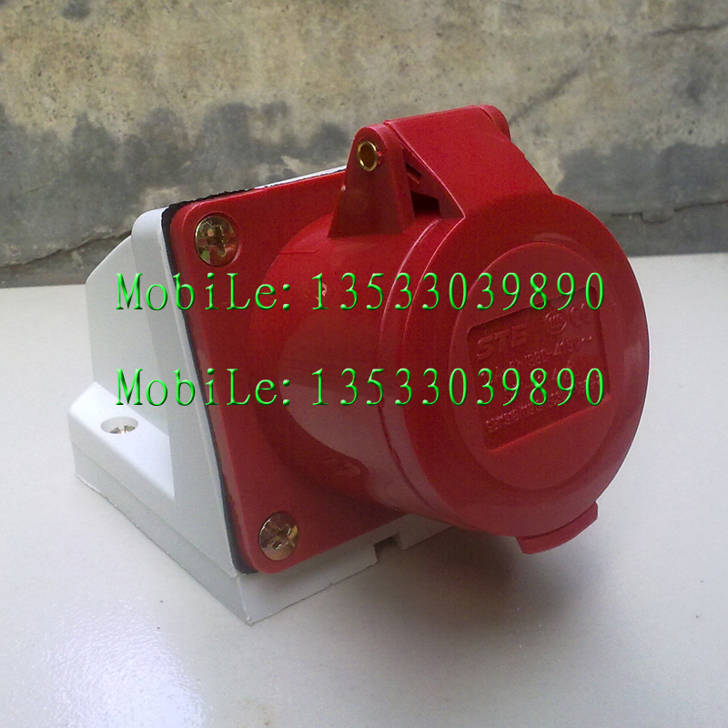 Physical shooting of the STE card industrial plug ST-114 socket connector ST-113 ST-115 16A
