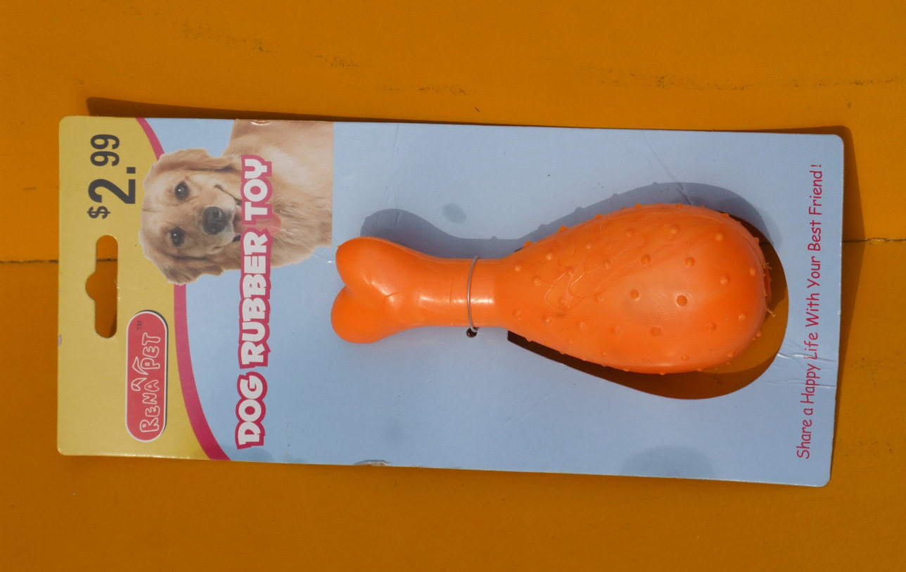 Export single RENA PET bite resistant rubber chicken legs teeth grinding toys pet supplies
