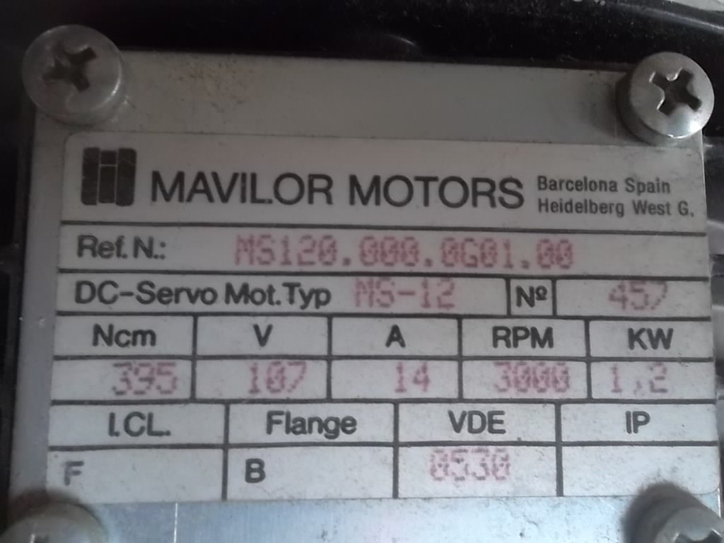 MAVILOR Mawino servo motor imported DC motor MS-12 MS120 000 0G0