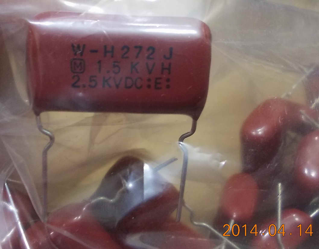 2700P 2500V Japan CBB Capacitor (Color TV High Voltage Capacitor) 272J2000V 2n7