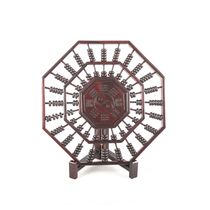 Haolinxuan Red Sandalwood crafts Wood carving ornaments Red Sandalwood Bagua Abacus Feng Shui abacus brocade boxed