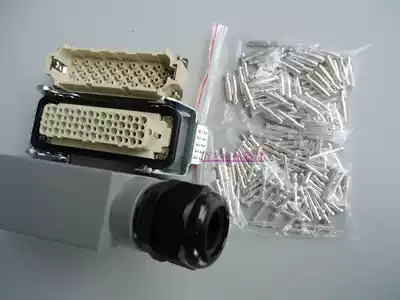 Xibashi HDXBSCN hot runner 64-pin rectangular heavy-duty connector HD64 drilling installation cold-pressed type