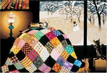 Out of print spot Japanese APPLEONE imported puzzle cartoon fireplace and cat Fujicheng Qingji 300 pieces
