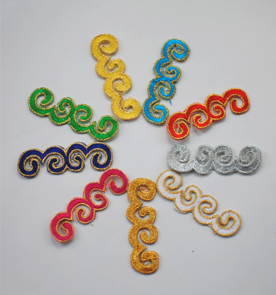 diy material clothing accessories cosplay animation dress ancient costume embroidery cloth paste auspicious cloud subsidy 327# hot flower