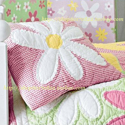 Chamomile * Featured Bed-embroidered cloth with embroidered hand quilted cushion cover with pillow cover waist pillow car pillows
