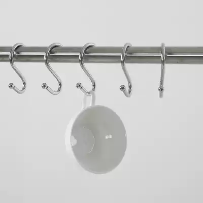 Dream metal drying rack S hook shower curtain adhesive hook coat hook kitchen hanger sold