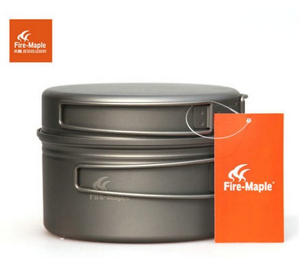 Fire Maple Outdoor Horizon 1 Camping Titanium Alloy Pot Ultra Light 1 - 2 Person Box Single Titanium Pot