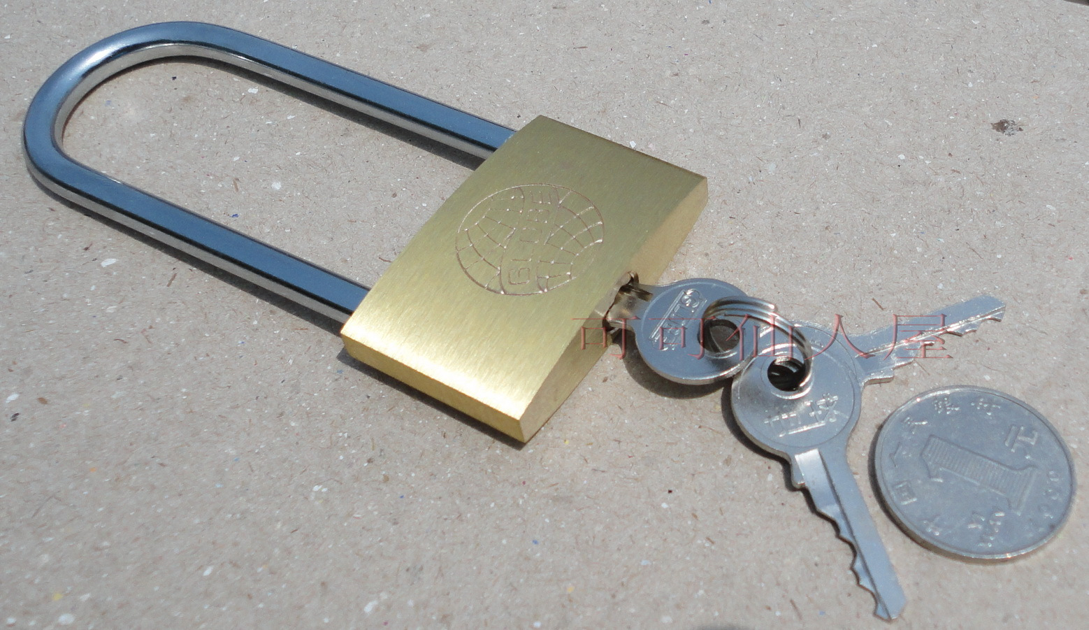 (earth card) 50mm SUPER LONG BEAM COPPER PADLOCK-Mutual unlocking by unlocking fast, limited-time promotion-Taobao