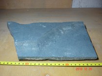 70The surface black mudstone floor of Lop Nur Xinjiang