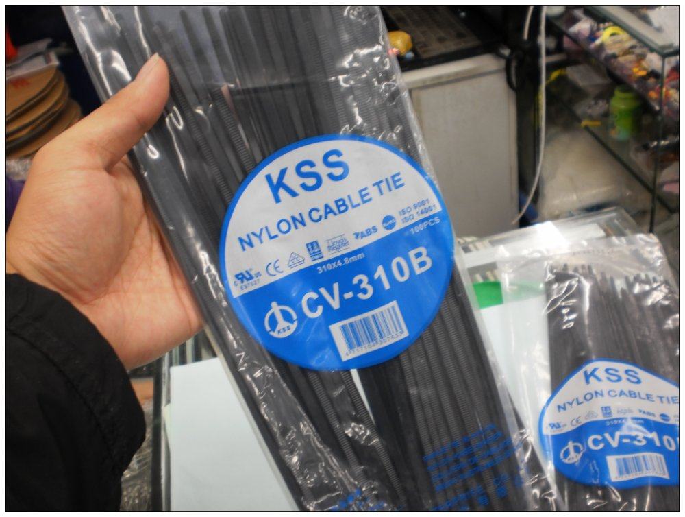 Taiwan Imports KSS Kaesz Weatherproof UV Aging Beamline Tie CV-310W Black 4 8 * 310